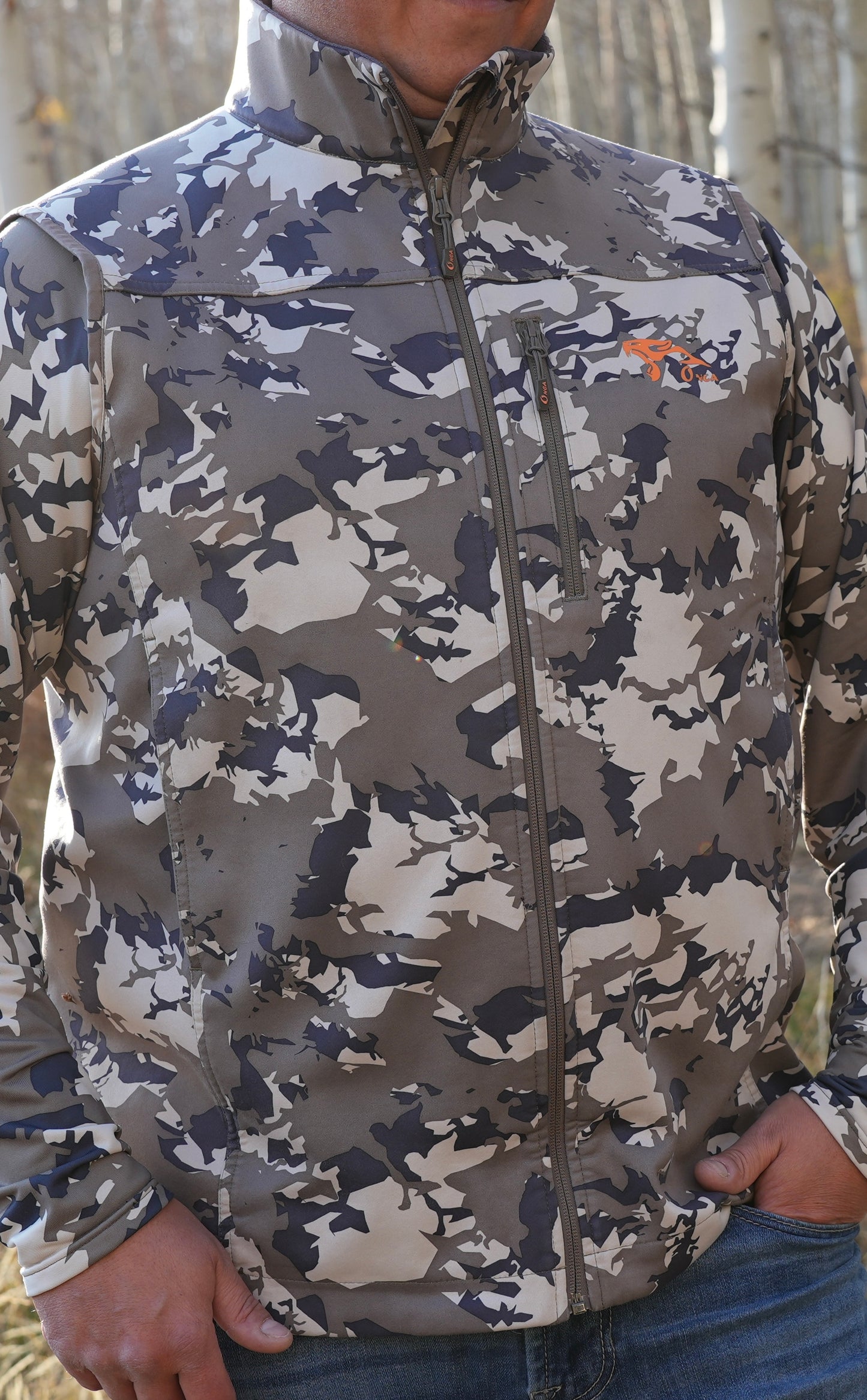 ONCA SHELL VEST IBEX CAMO