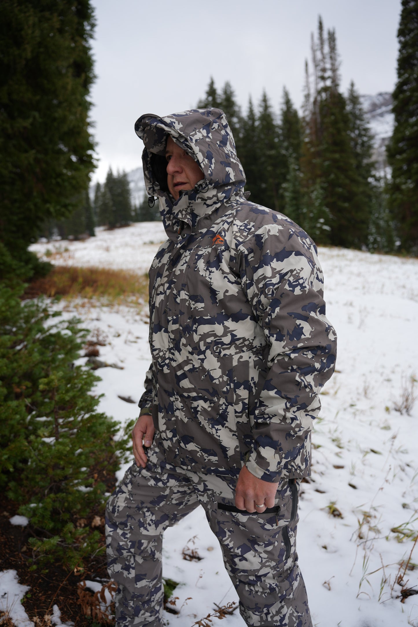 ONCA HD RAIN JACKET IBEX CAMO