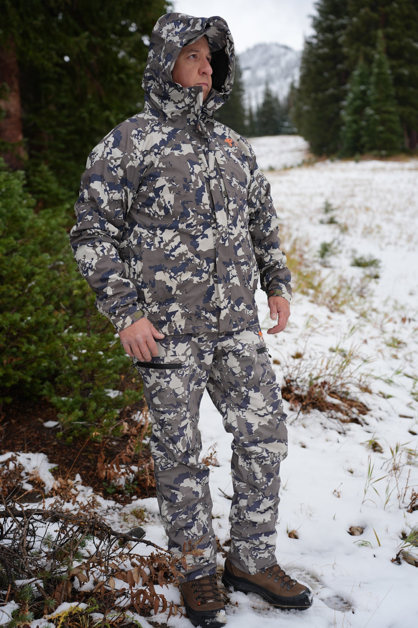 ONCA HD RAIN JACKET IBEX CAMO